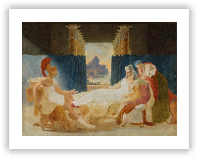 Eneas narrando a Dido las desgracias de Troya                                                                                  