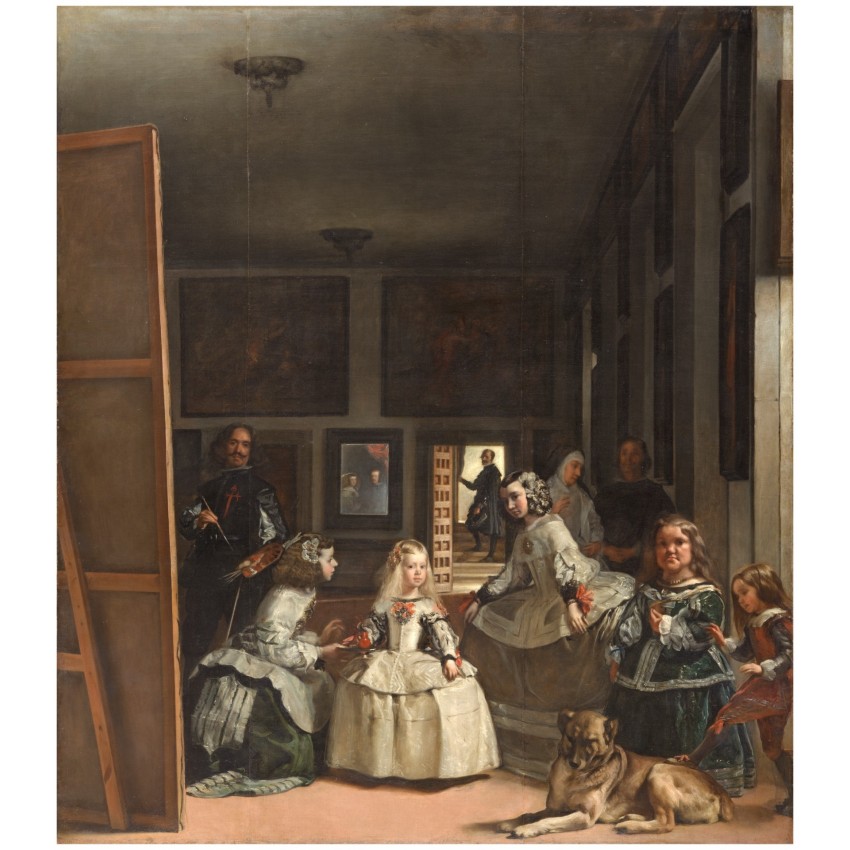 Lámina "Las meninas" o "La familia de Felipe IV"                                                                               